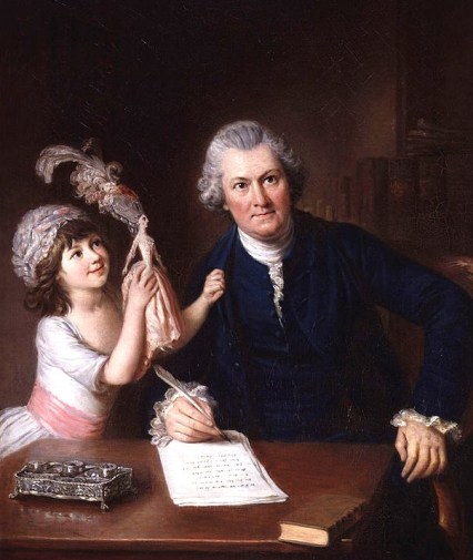 1776 William Hoare (English artist, 1707-1792) Christopher Anstey with his daughter.jpg